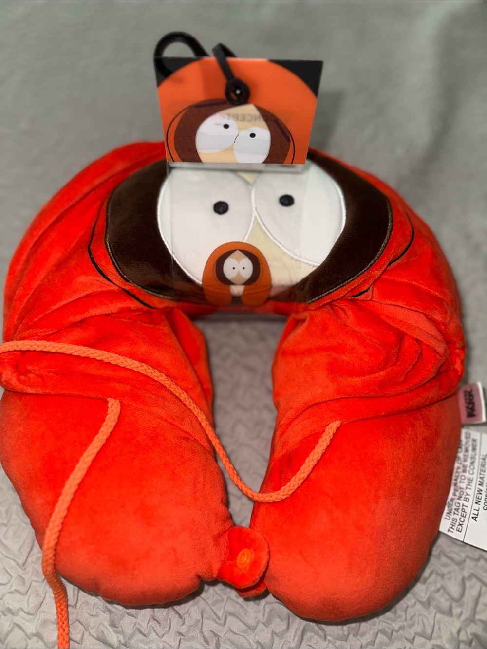 Kenny McCormick Plush Neck Pillow - Bright Orange
